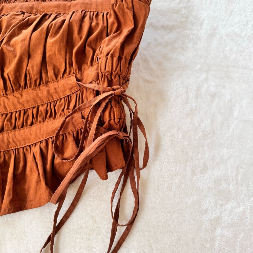 NWOT Free People Gabby Tube Top in Brown - Picture 5 of 5